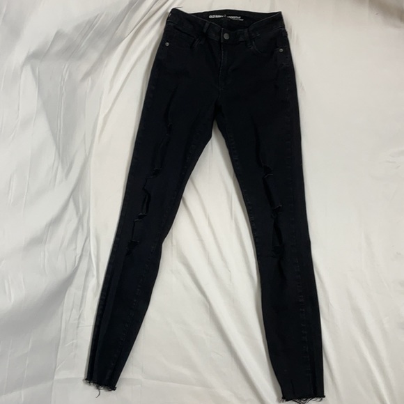 Old Navy Rockstar Mid Rise Jeans Size 4 Tall - Picture 2 of 8